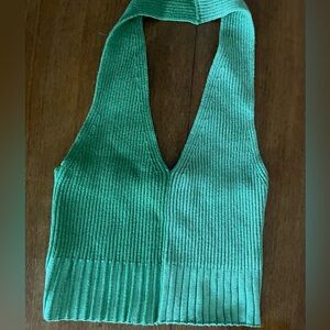 LA Hearts (PacSun) Green Two-Tone Halter Top. Size XS